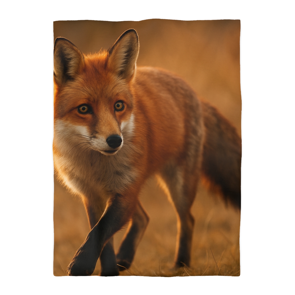 Crimson Whisper Red Fox custom duvets