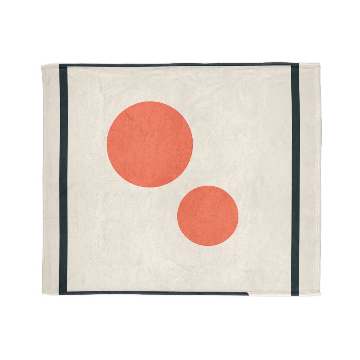 Asymmetric Frame Gap With Two Discs soft fleece blankets