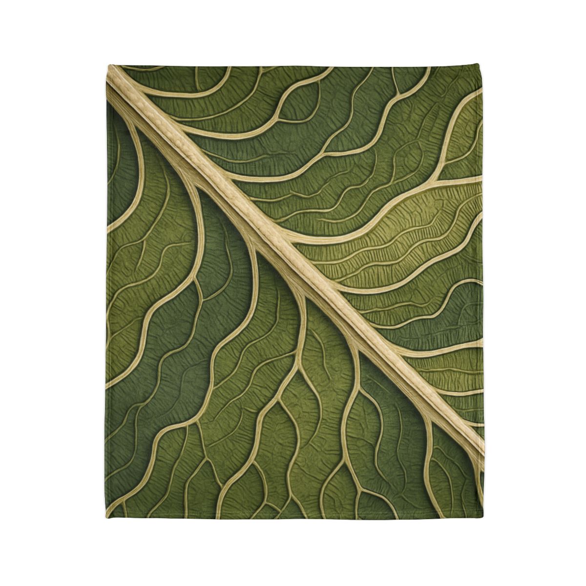 Leaf Vein Topography custom blankets