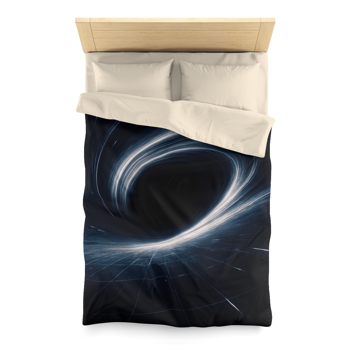 Gravity Well Vortex designer printed duvets