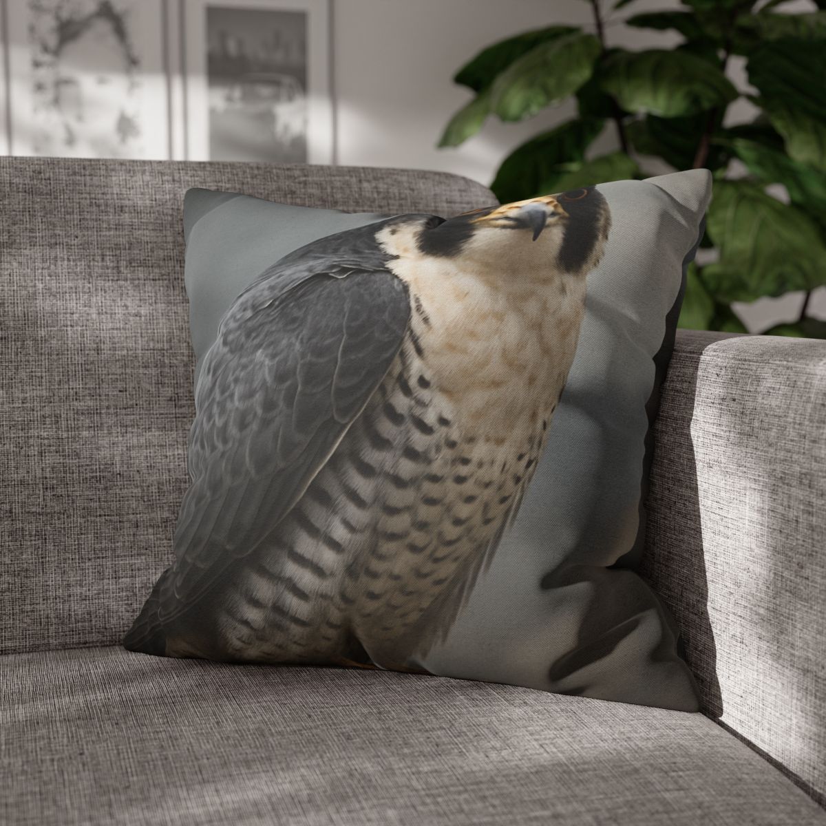 Starlit Focus Peregrine Falcon comfortable bedding pillow covers