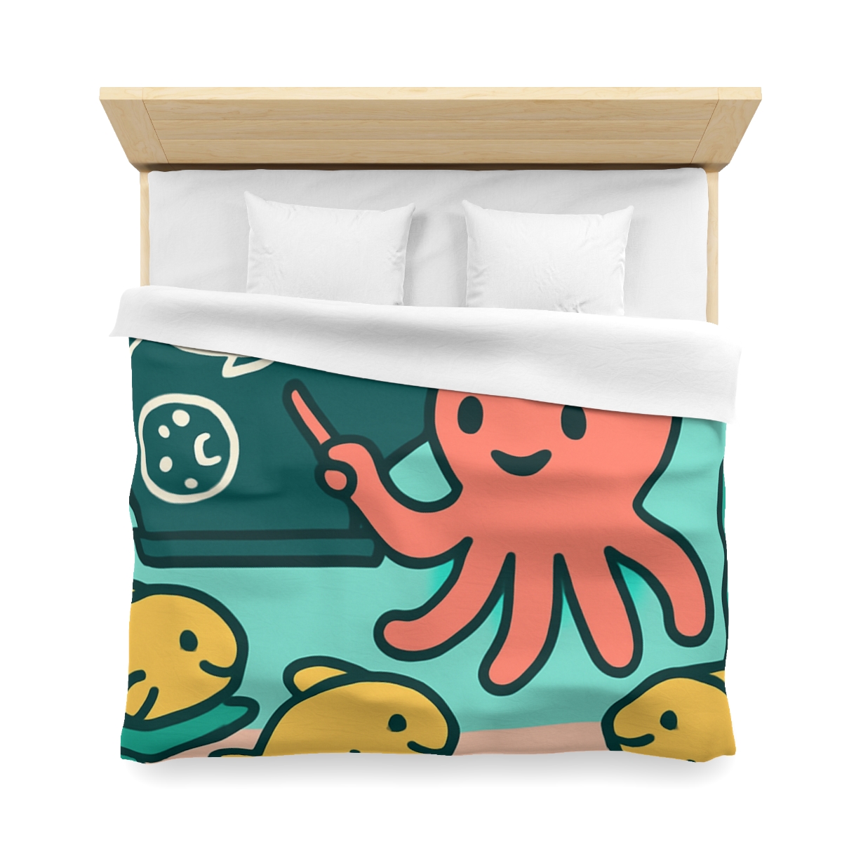 Cosmic Coral Classroom custom duvets
