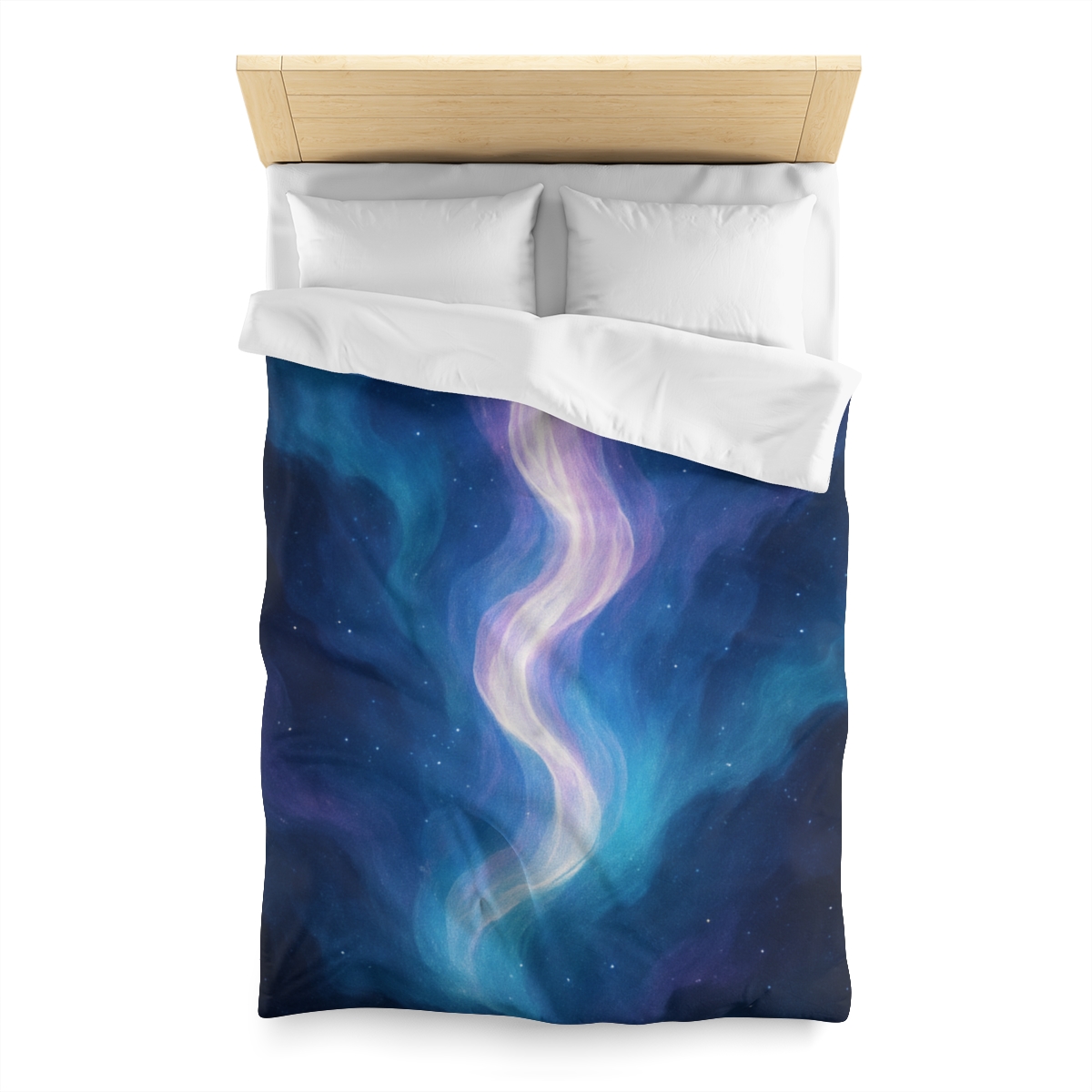 Electro Aurora Nebula Loom designer printed duvets