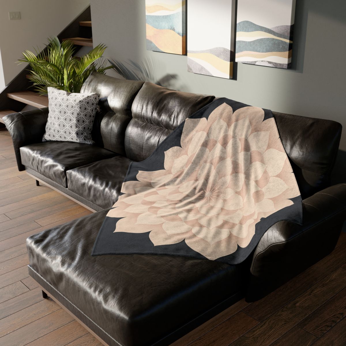 Petal Orbit Mandala warm winter blankets