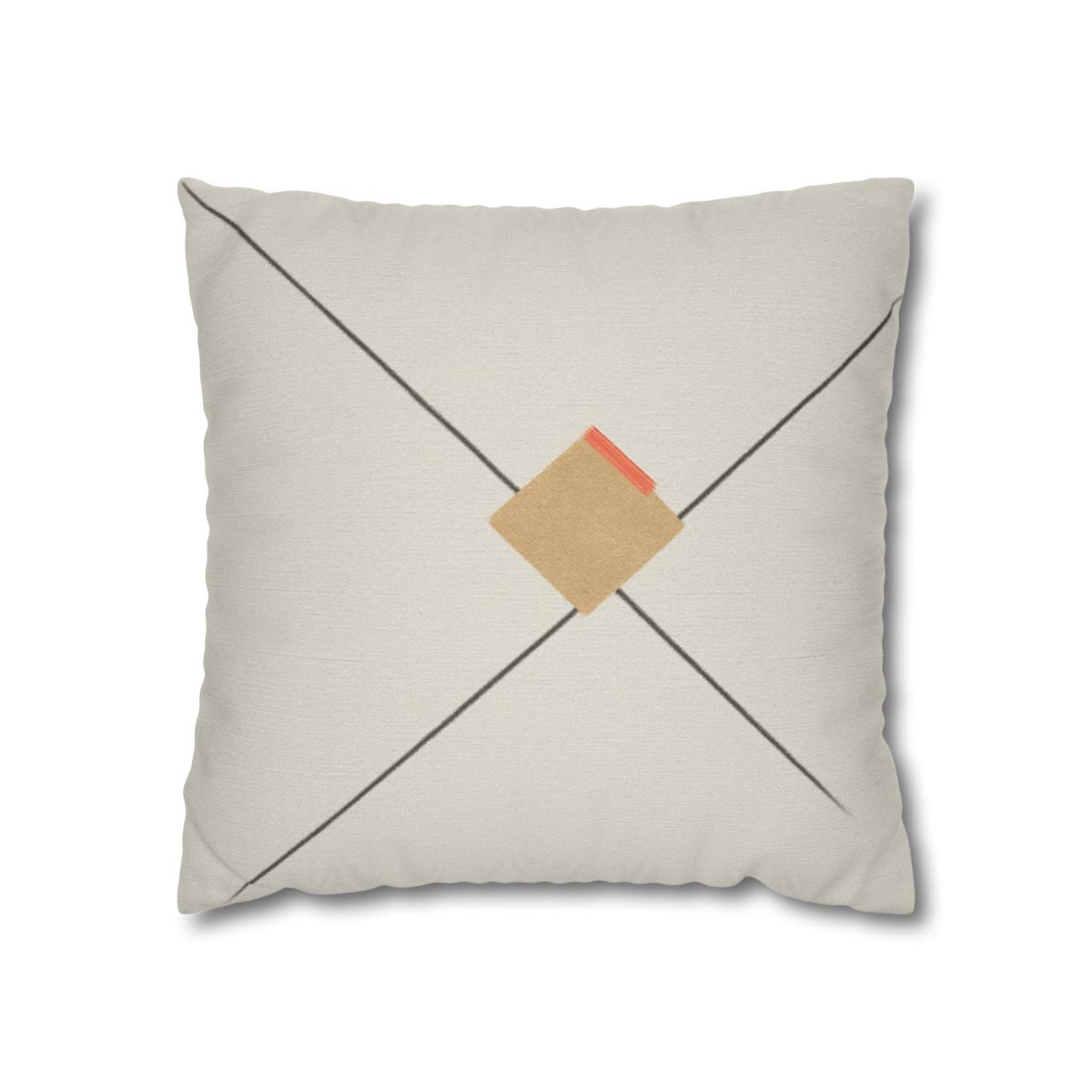 Diagonal Pair And Resting Square soft cotton pillow cases