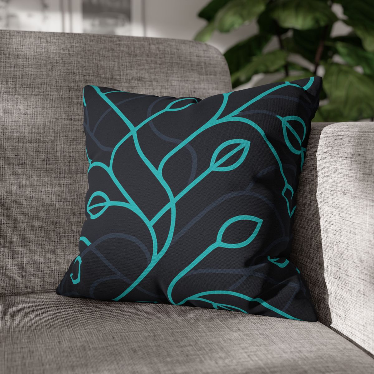 Vine Filament Circuit trendy patterned pillow cases