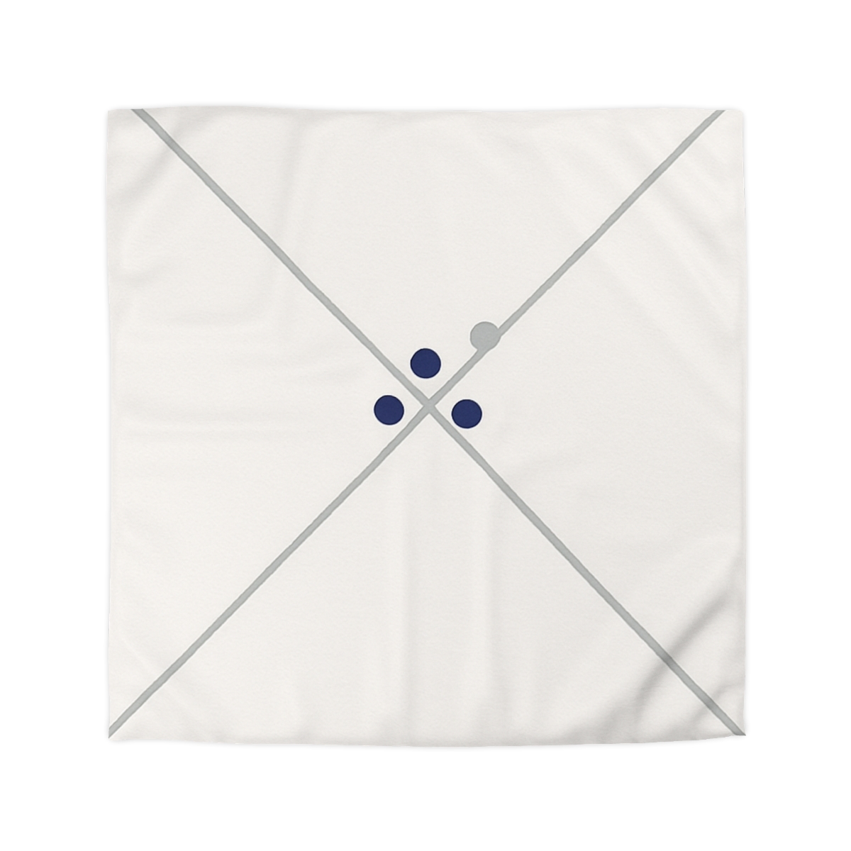 Diagonal Pair And Nested Dot Cluster designer printed duvets