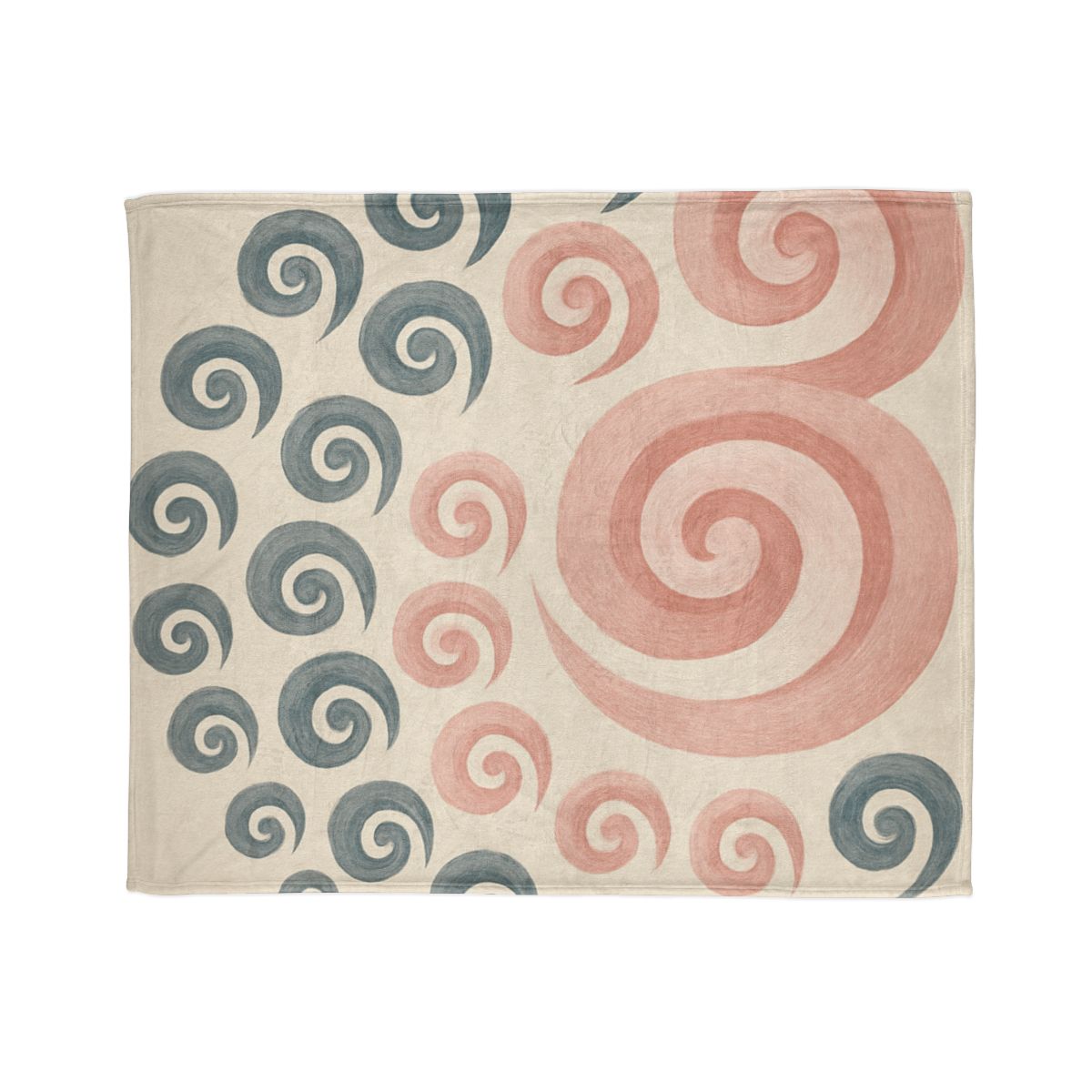 Curling Bud Spiral personalized cozy blankets