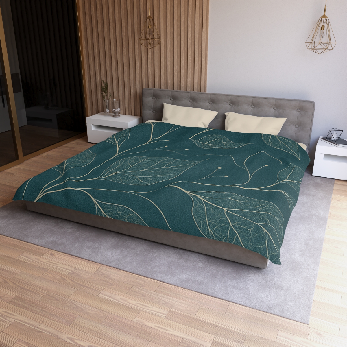Vein Map Constellation Weave designer printed duvets