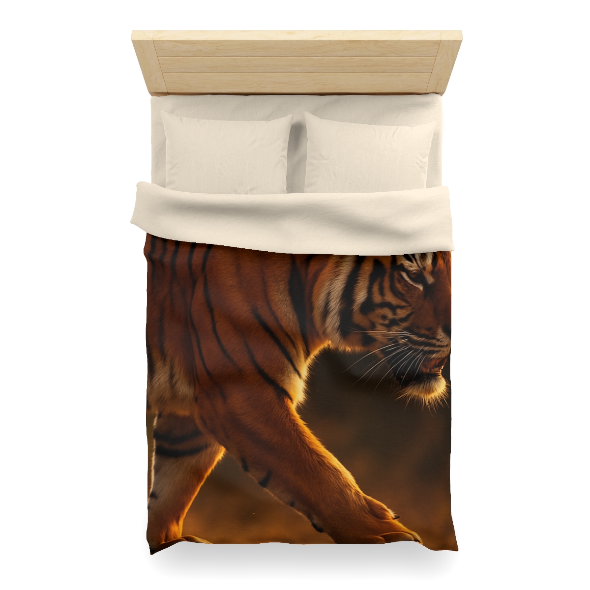 Forest Stalker Bengal Tiger personalized bedding duvets