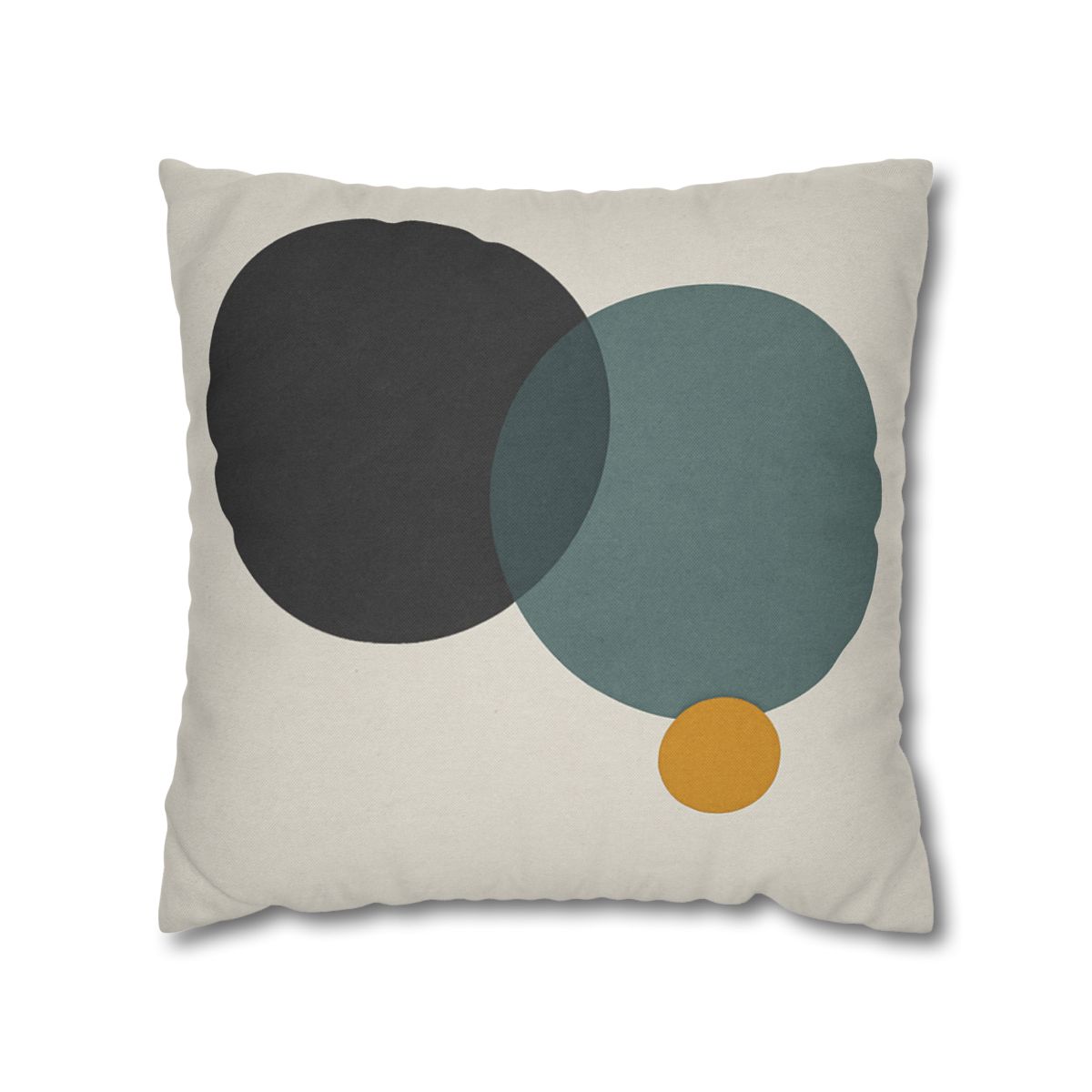 Clustered Three Circles With Pause designer print pillow cases