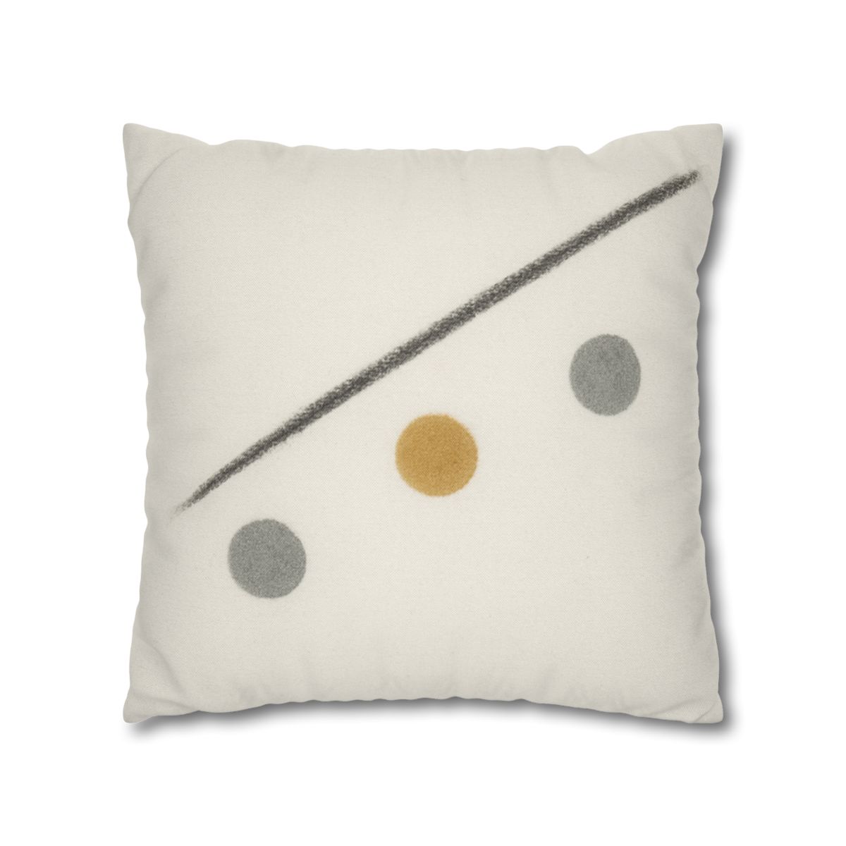 Diagonal Line And Triple Circles designer print pillow cases