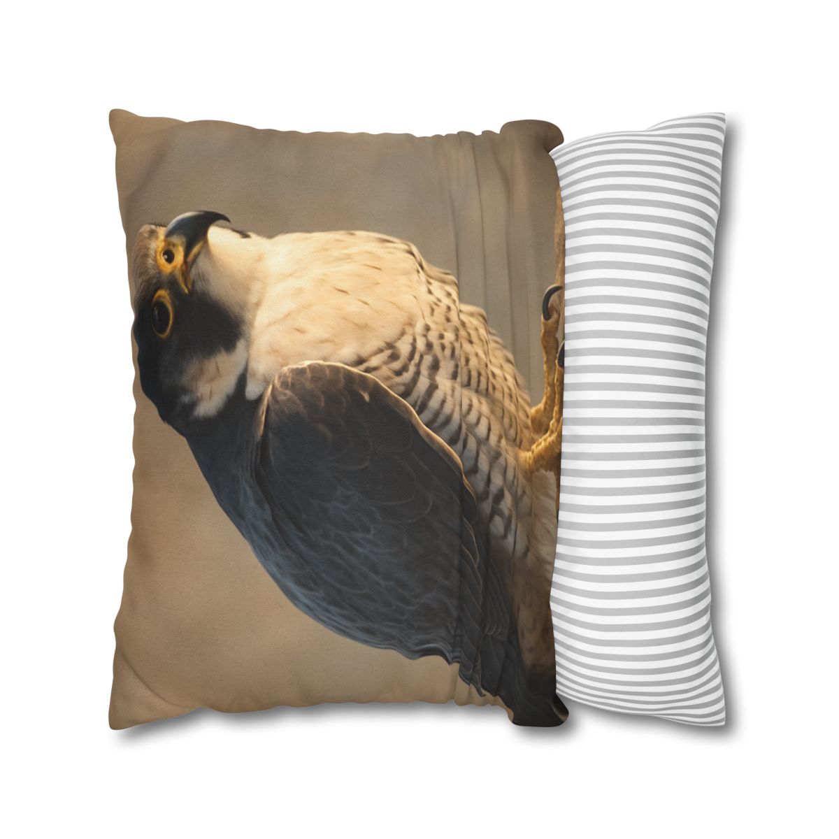 Silver Dusk Peregrine Falcon designer print pillow cases