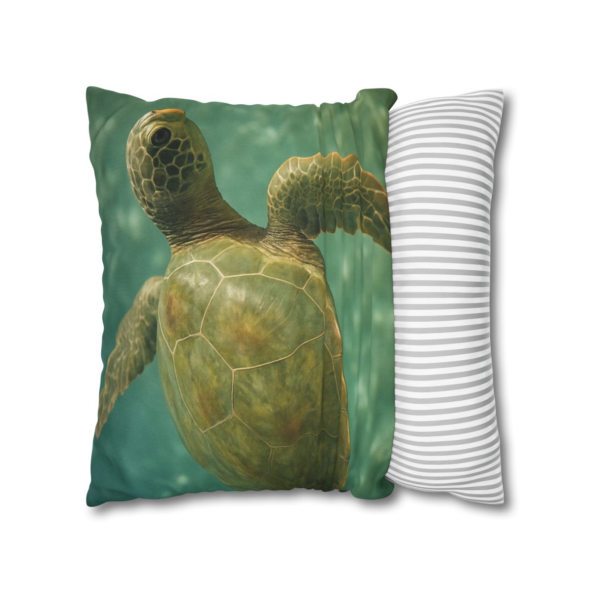 Sea Lantern Green Sea Turtle soft cotton pillow cases