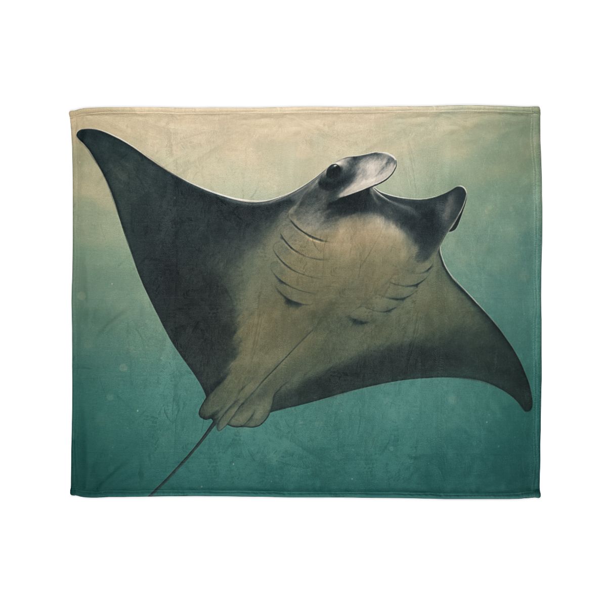 Velvet Current Manta Ray stylish throw blankets