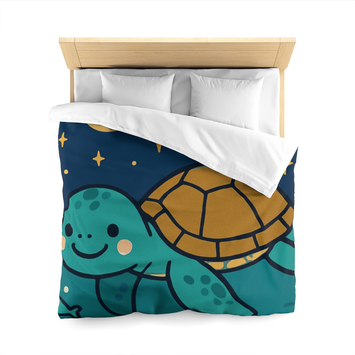 Starry Sea Turtle Voyage warm winter duvets