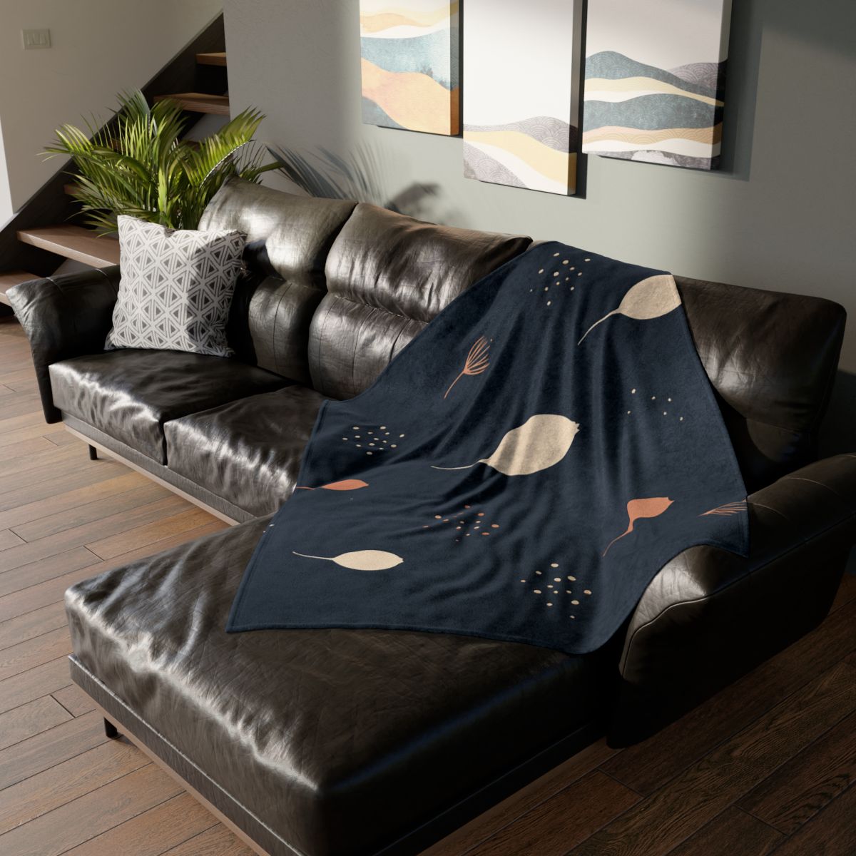 Seed Pod Constellation Scatter personalized cozy blankets