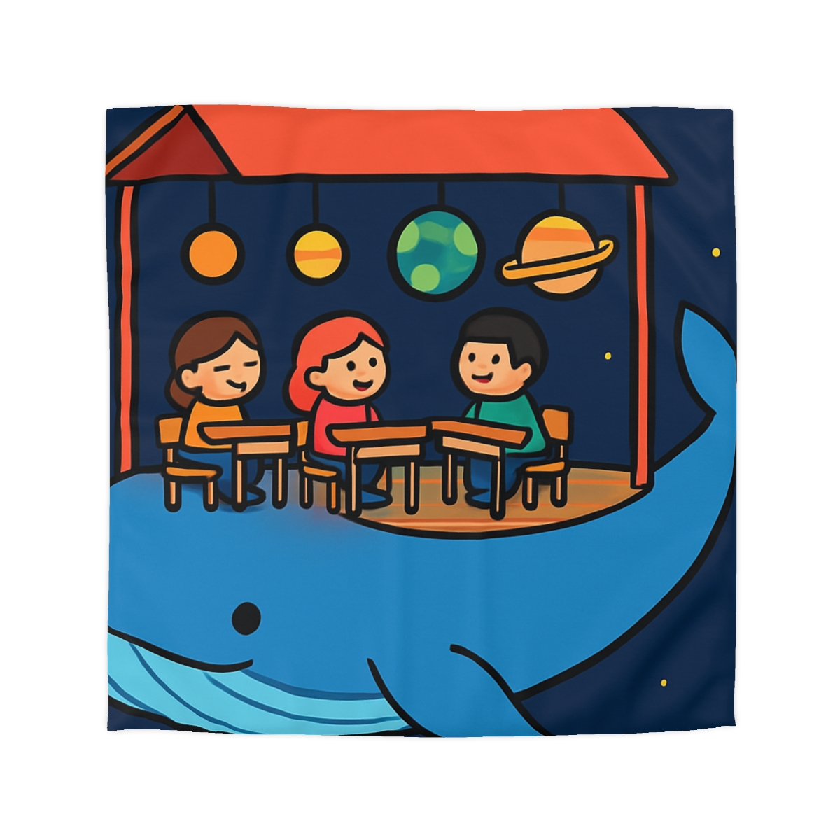 Cosmic Whale Classroom stylish duvet covers