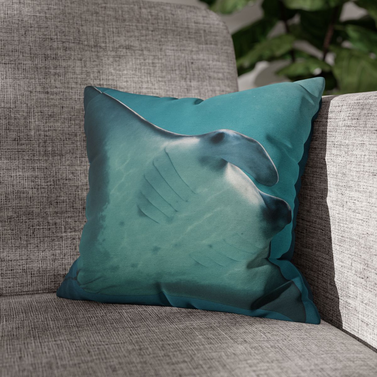 Silent Glide Manta Ray comfortable bedding pillow covers