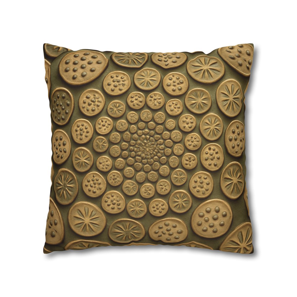 Seed Pod Micro Spiral Array designer print pillow cases