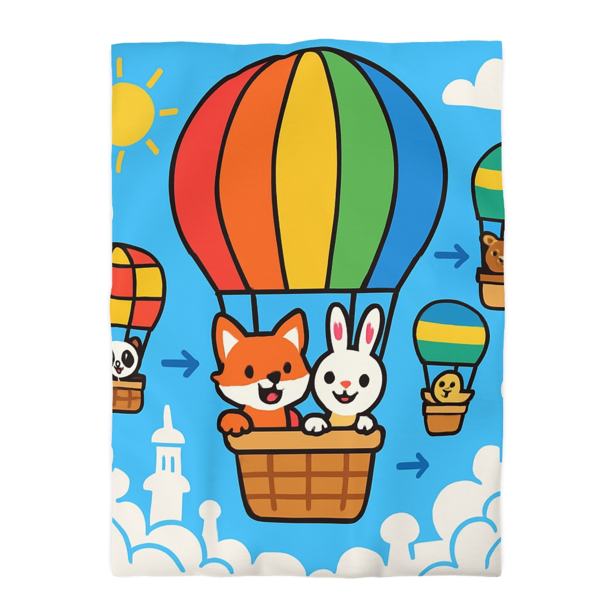 Cloud City Balloon Race warm winter duvets