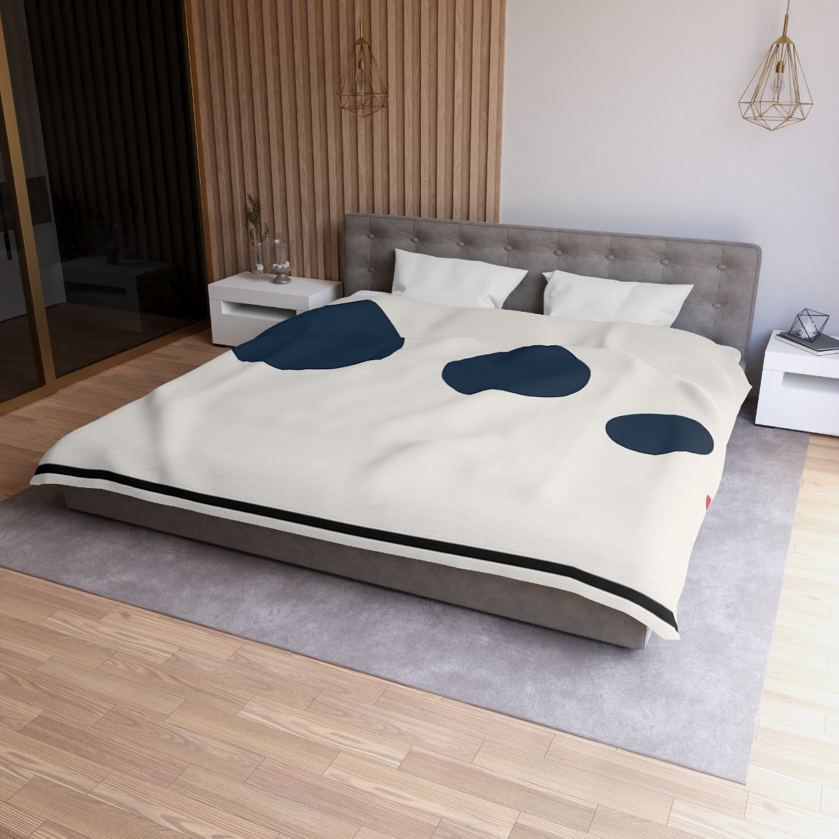 Orbital Triad Over Quiet Line unique patterned duvets