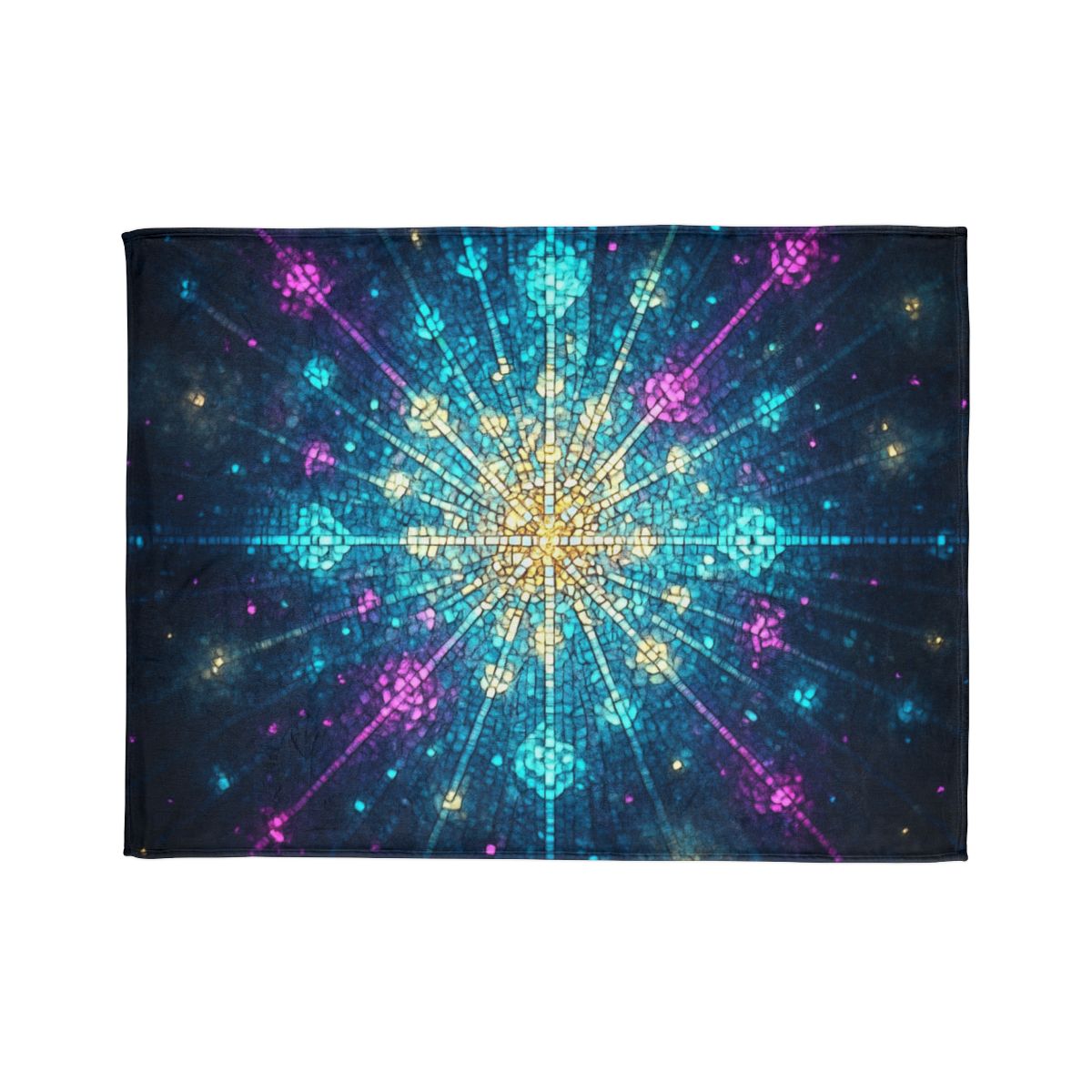 Photon Burst Mosaic trendy patterned blankets