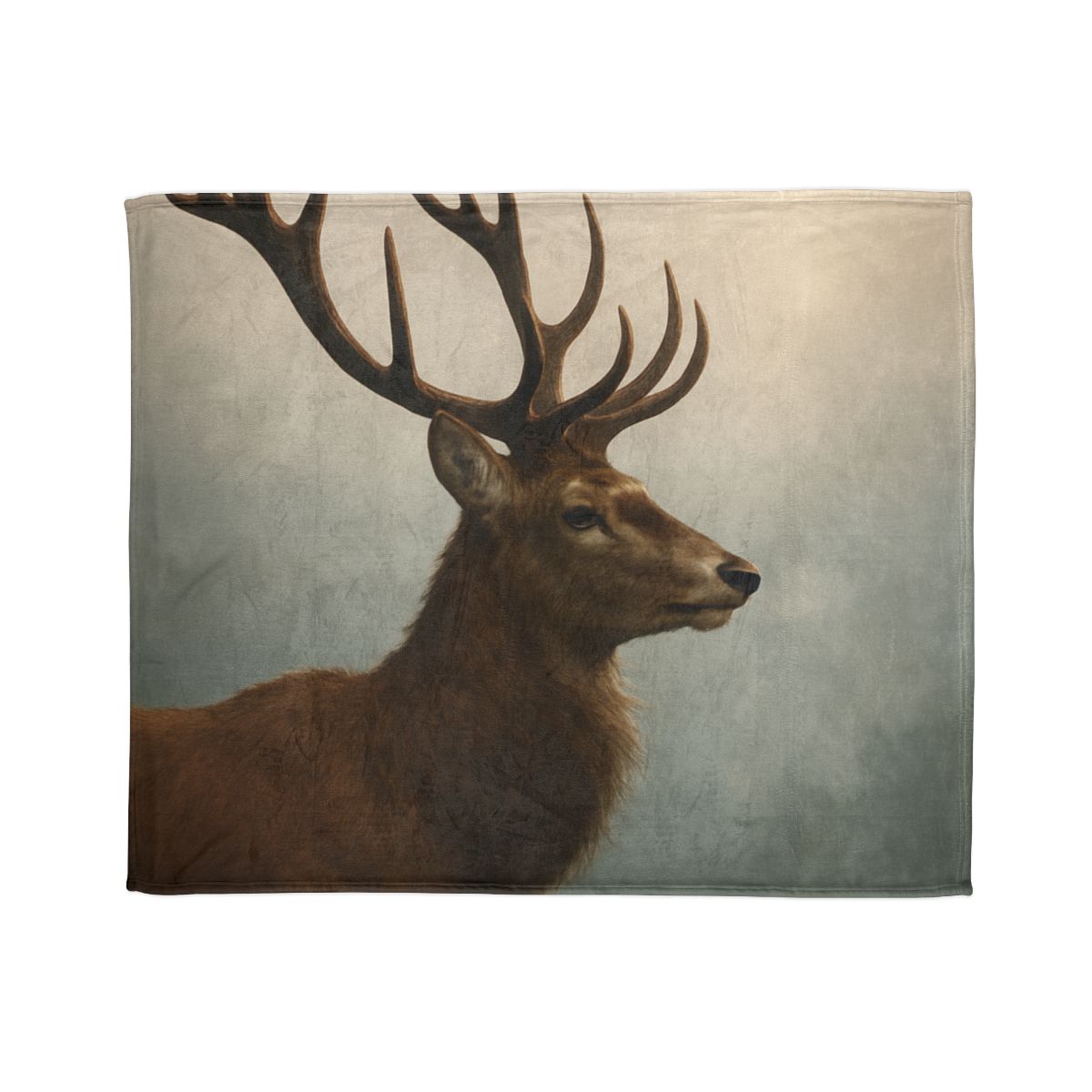 Morning Mist Red Deer Stag stylish throw blankets