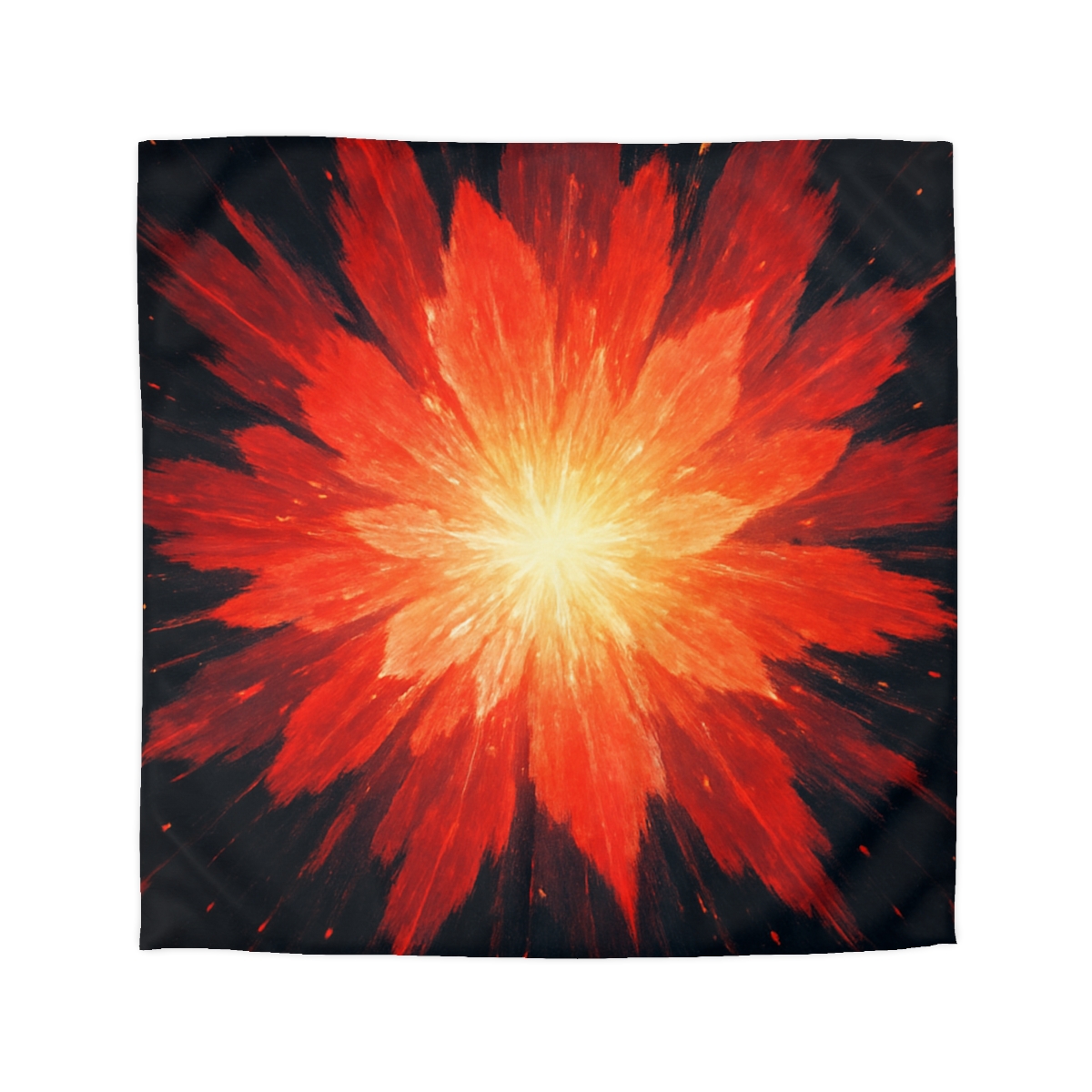 Starburst Ember Bloom custom duvets