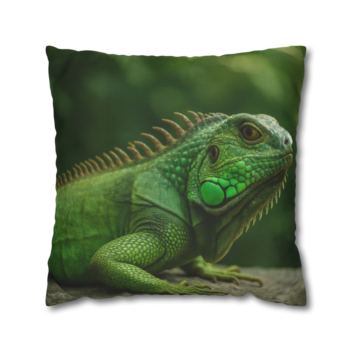 Stone Watcher Green Iguana custom pillow cases