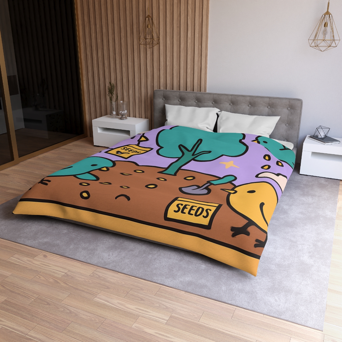 Galaxy Garden Aviary unique patterned duvets