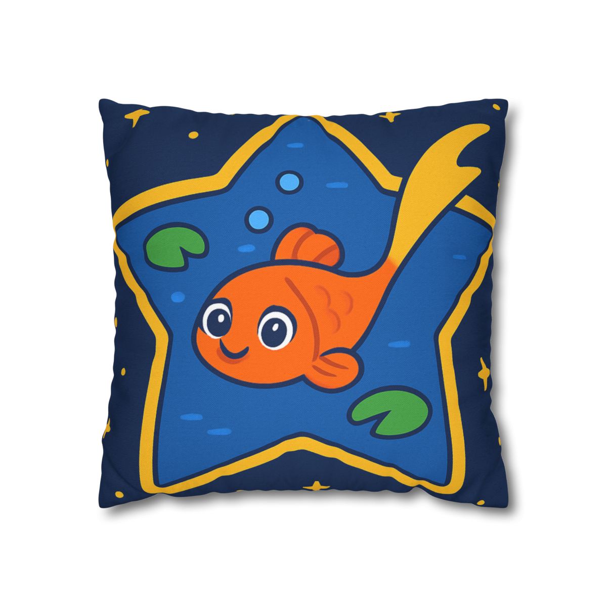 Comet Koi And The Star Pond designer print pillow cases
