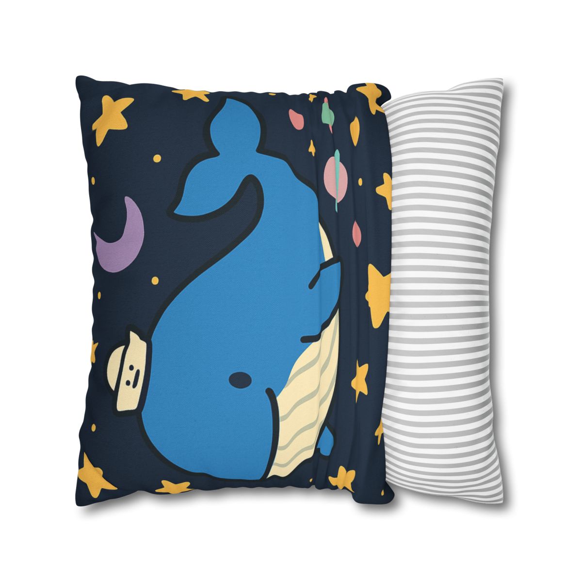 Starry Whale Adventure personalized pillow covers
