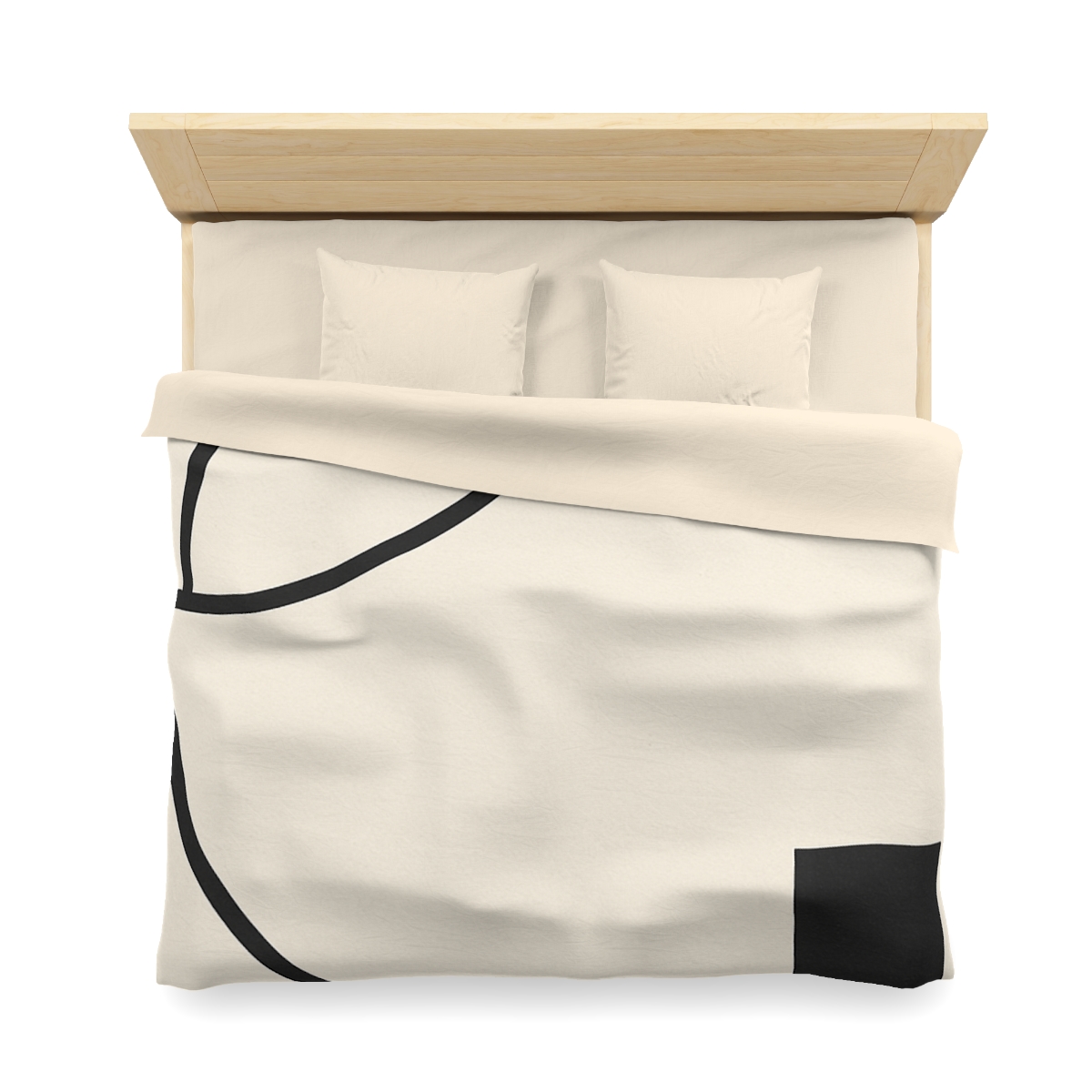 Corner Arc Pause personalized bedding duvets