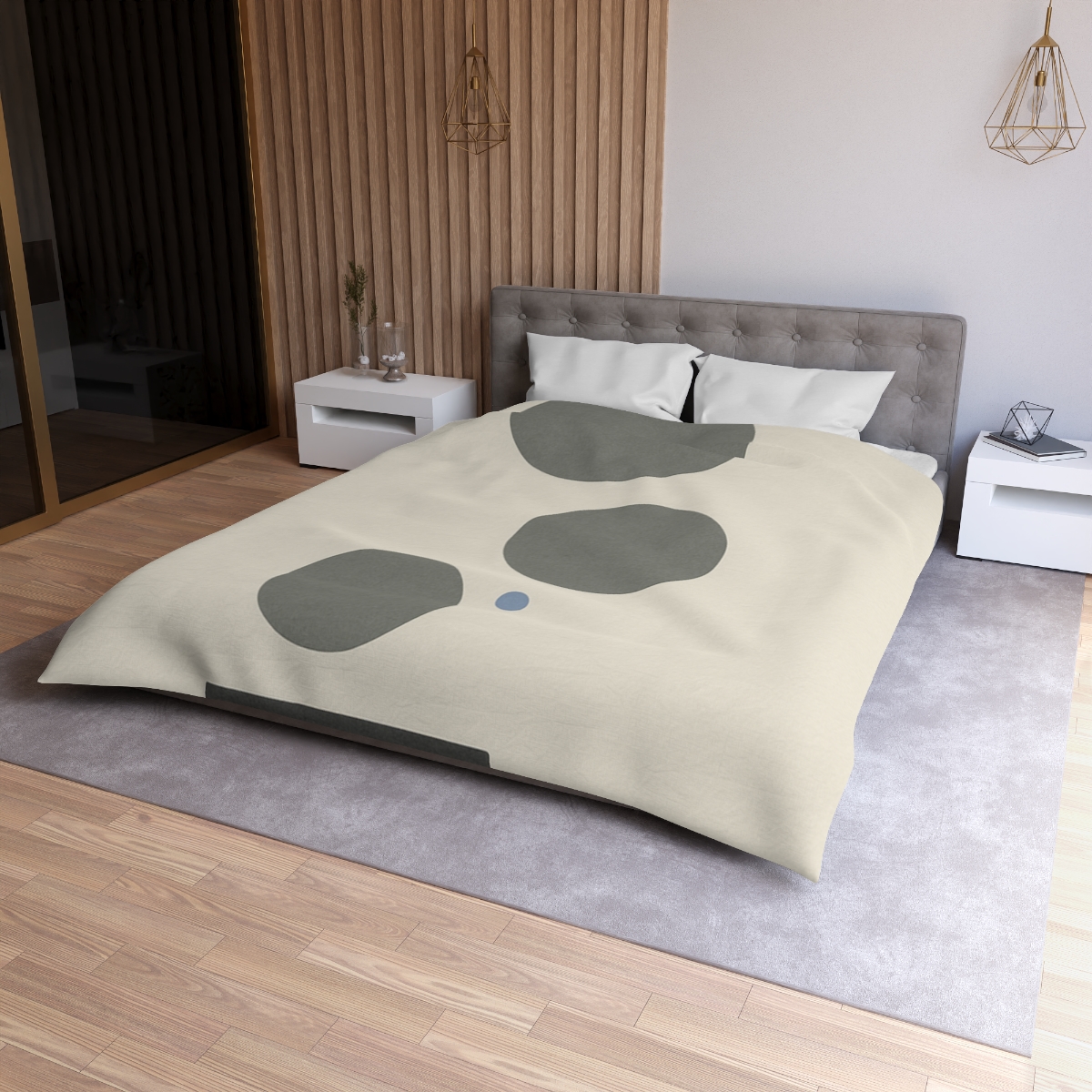 Triad Of Moons In Silent Descent custom duvets