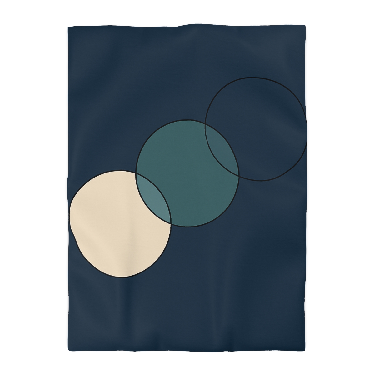Trio Of Staggered Circles soft comforter duvets