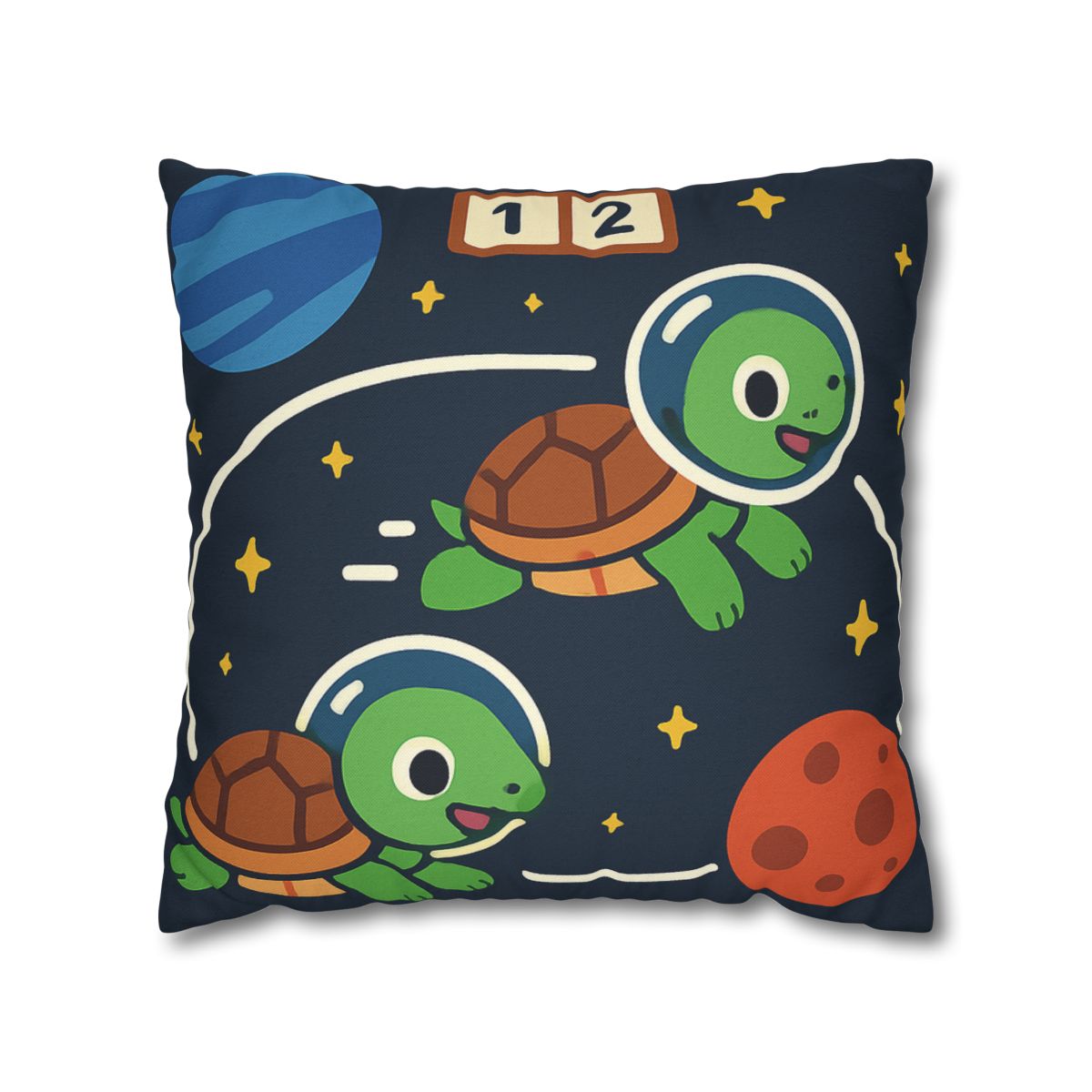 Time Dilation Turtle Race Across Star Track personalized pillow covers