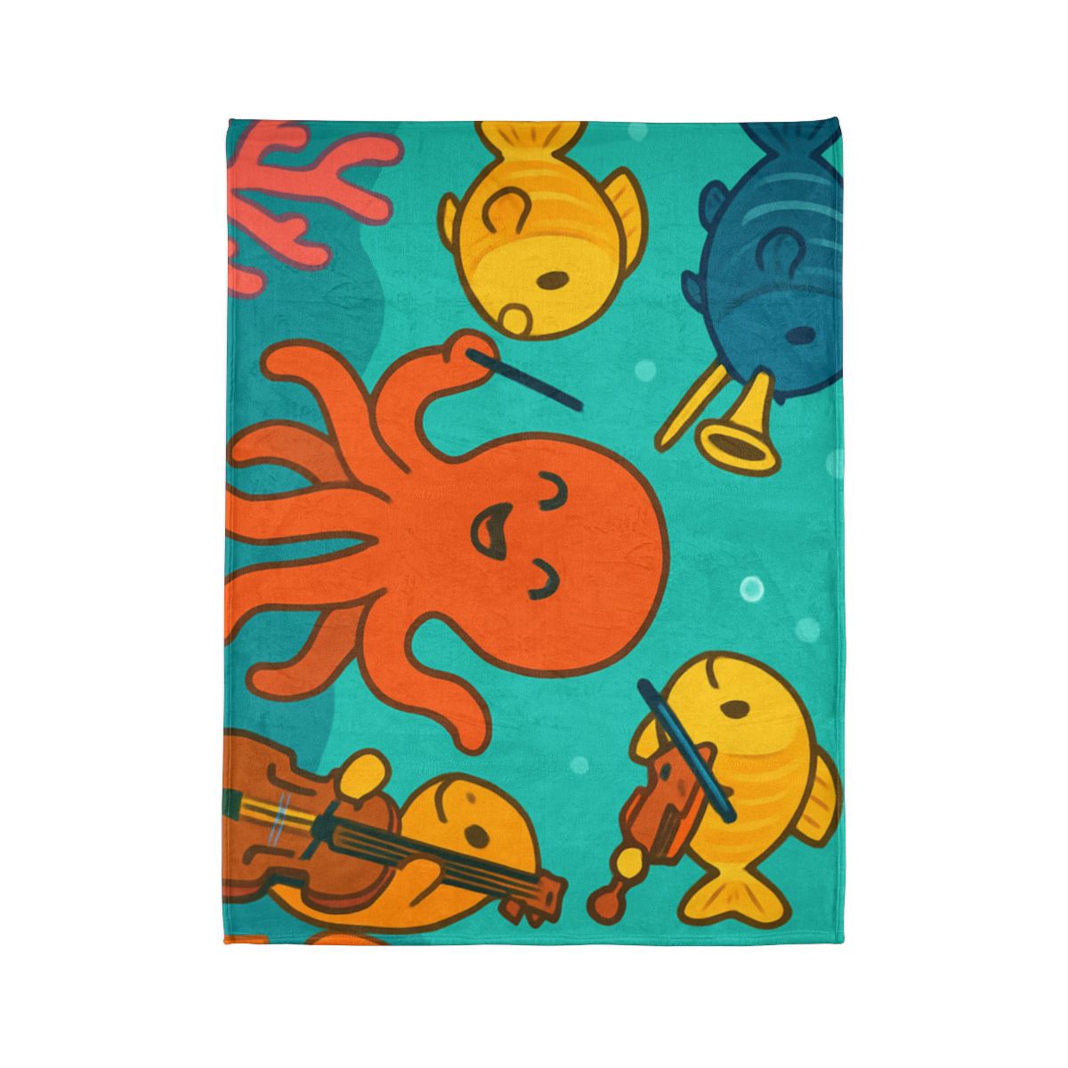 Coral Reef Orchestra trendy patterned blankets