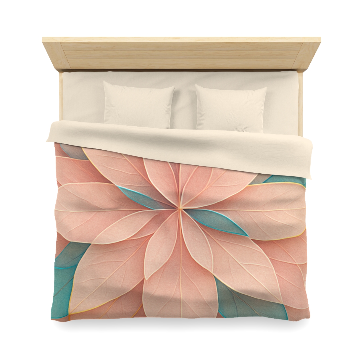 Petal Prism Overlap designer printed duvets