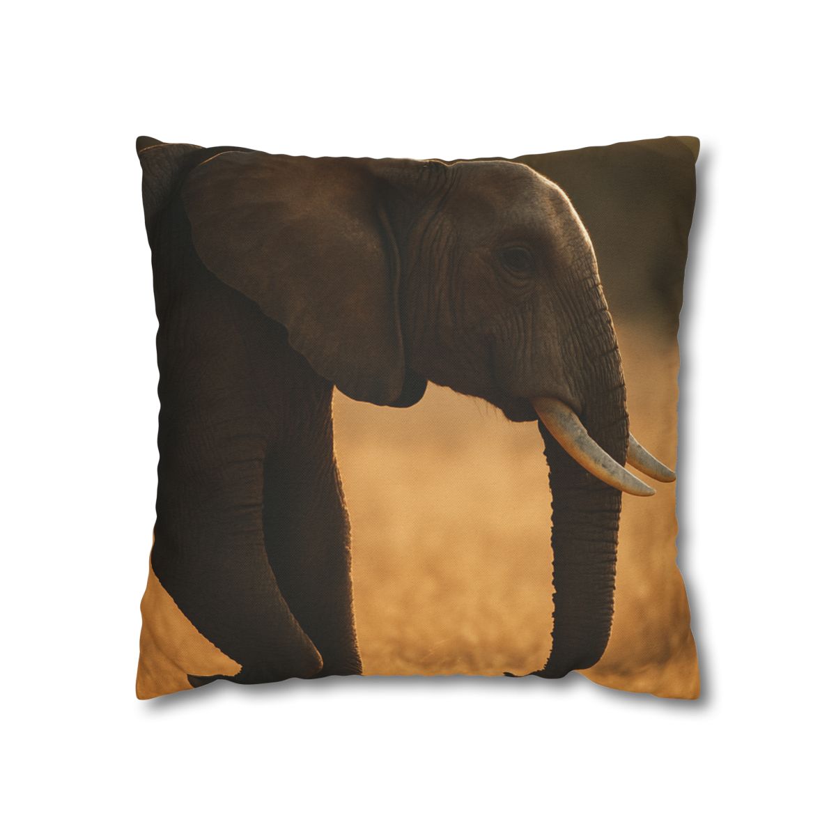 Gilded Horizon African Elephant soft cotton pillow cases