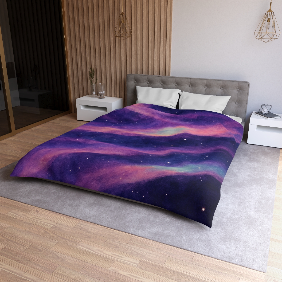 Spectral Nebula Loom Tapestry custom duvets