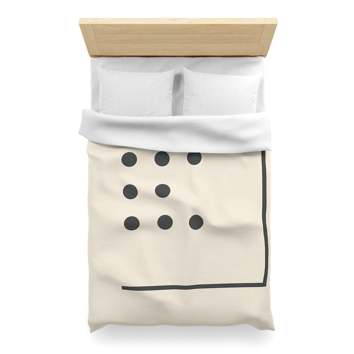 Sparse Dot Grid With Broken Frame trendy bedroom duvets