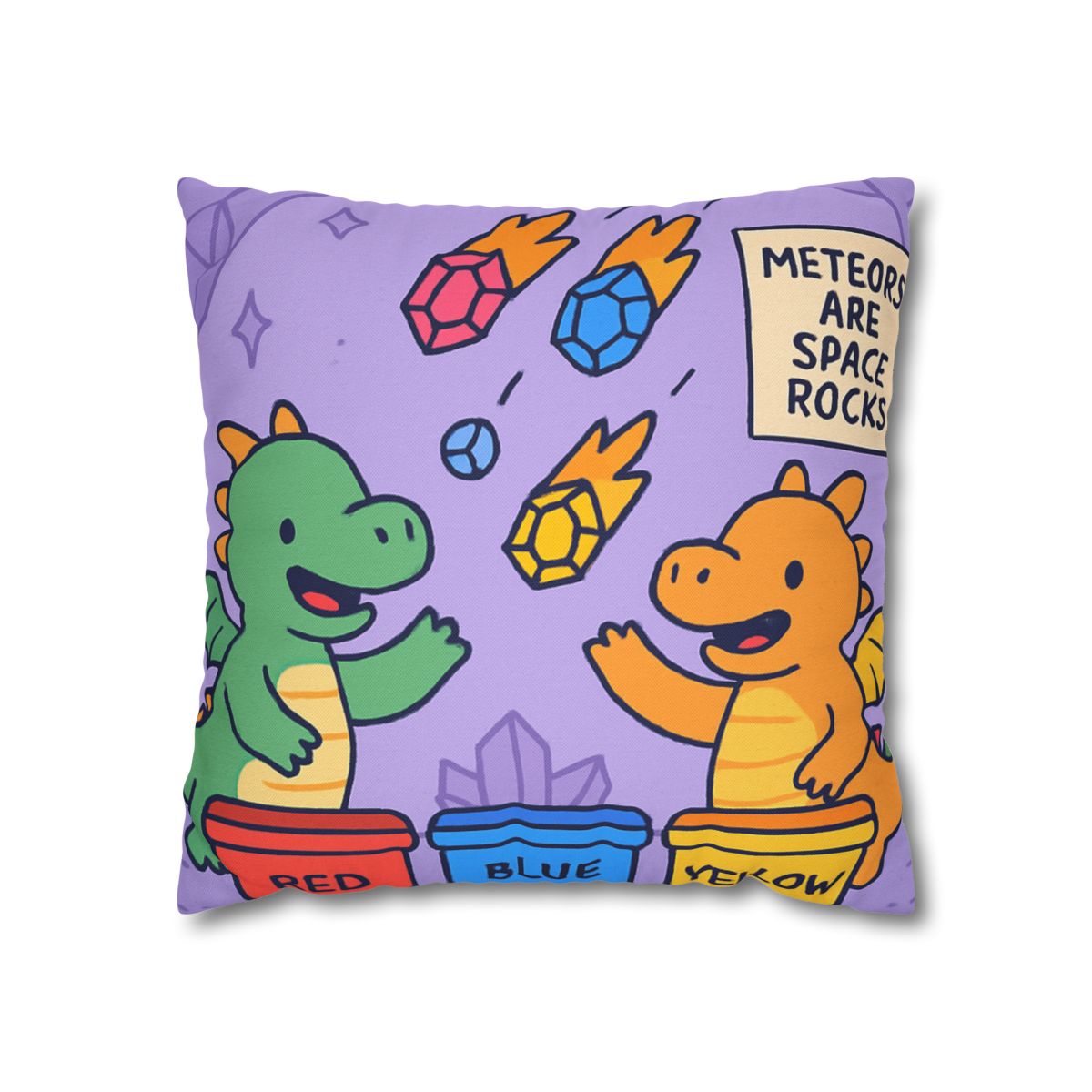 Crystal Cave Dragons Sorting Gem Meteors trendy patterned pillow cases