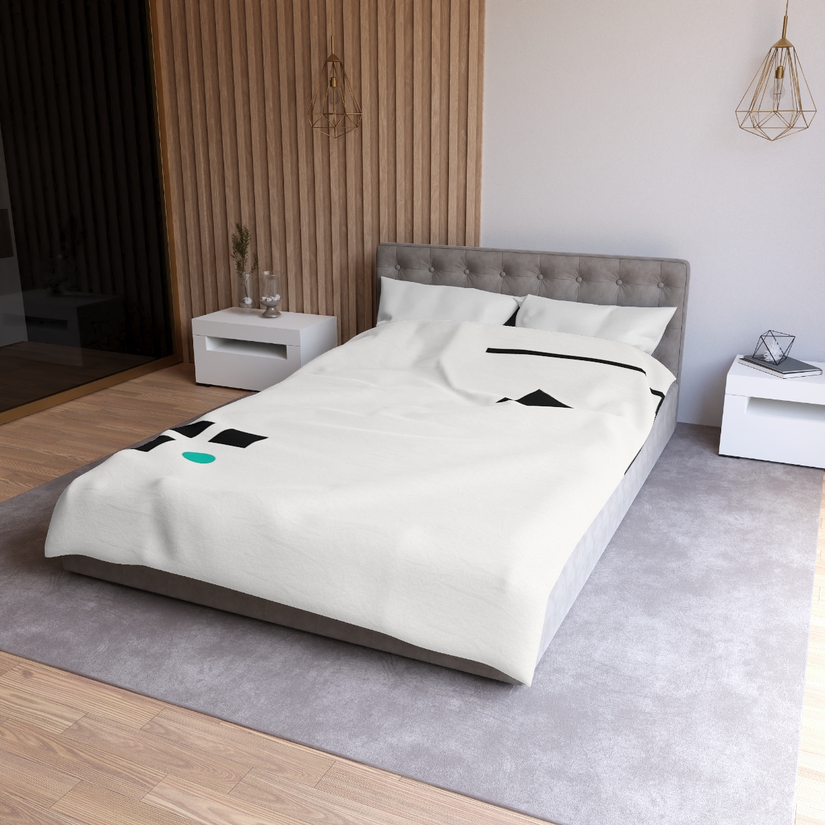 Corner Triad And Missing Cell Grid trendy bedroom duvets