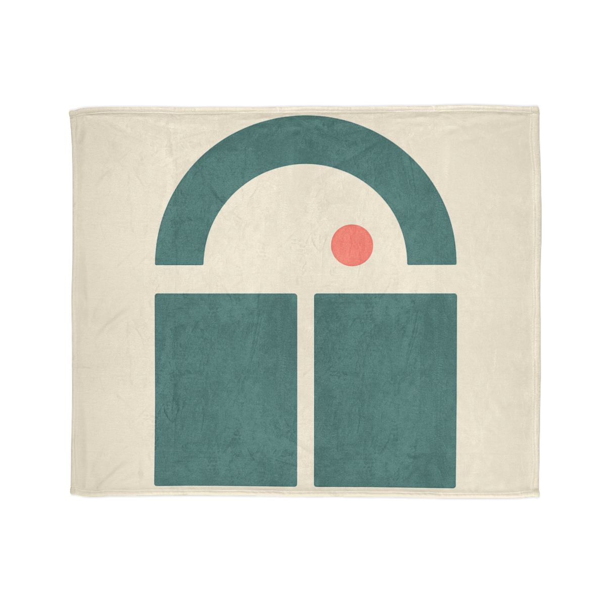 Arc Window Over Twin Blocks personalized cozy blankets