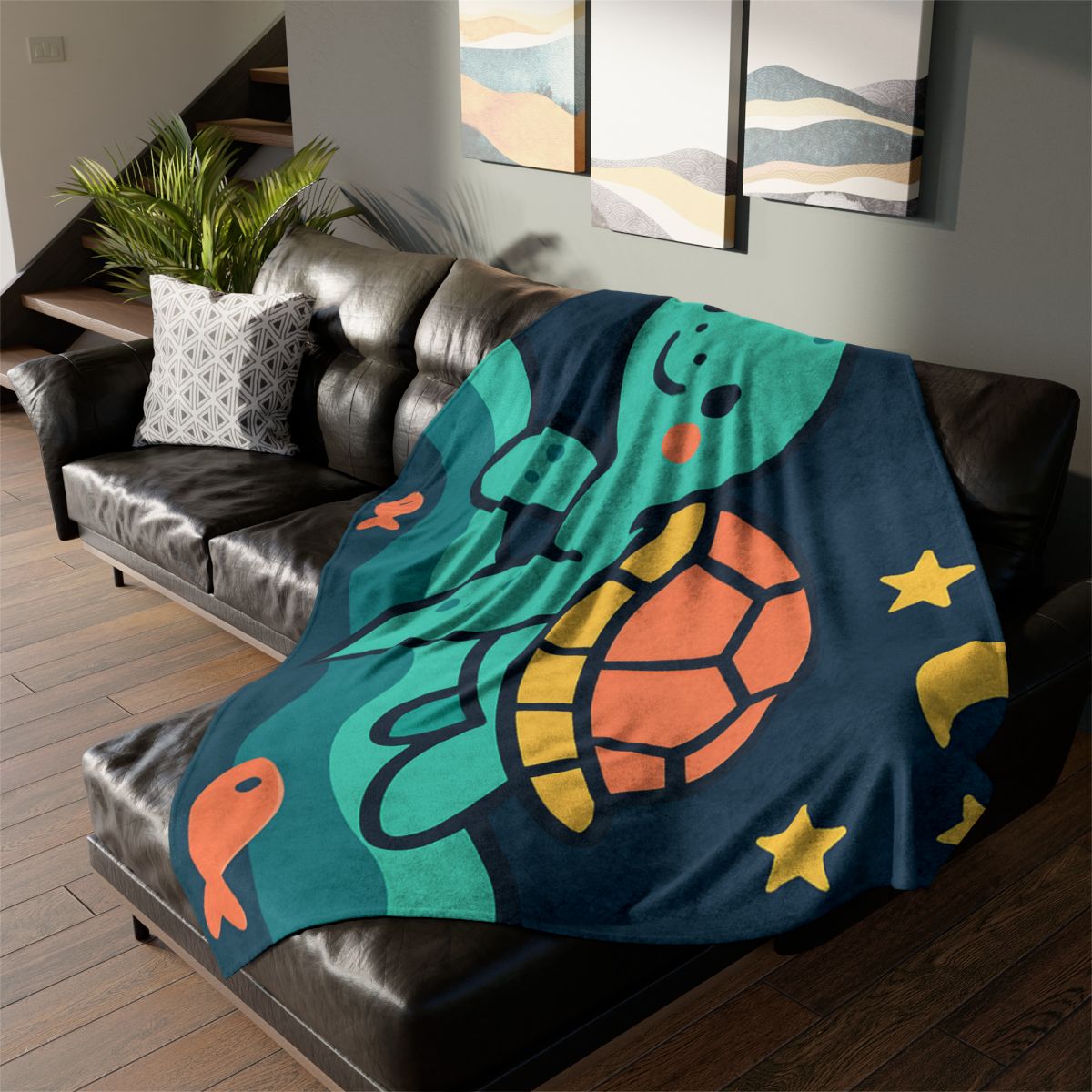 Starlight Sea Turtle unique gift blankets