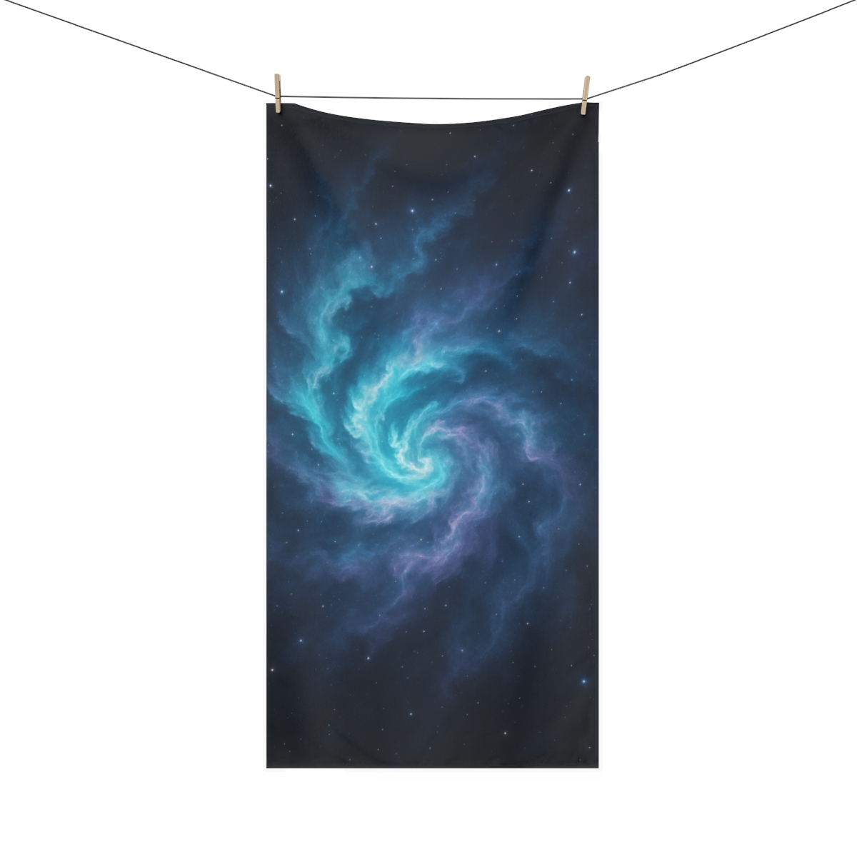 Fractal Nebula Bloom decorative home towels