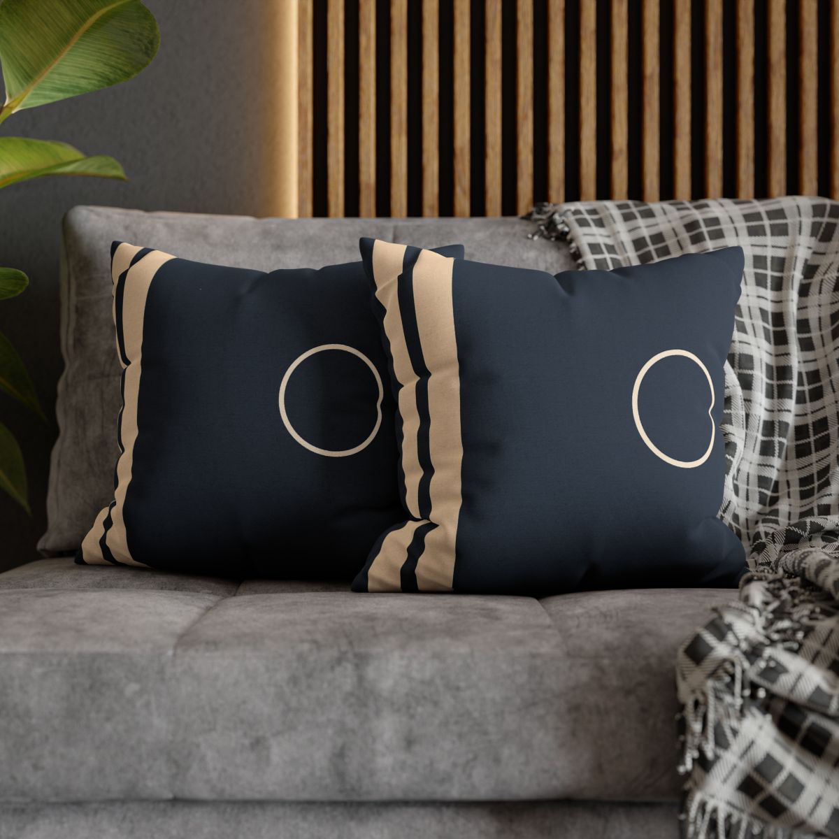 Quiet Column And Floating Ring designer print pillow cases