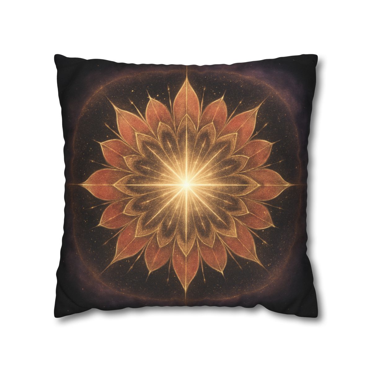 Starburst Petal Crown soft cotton pillow cases