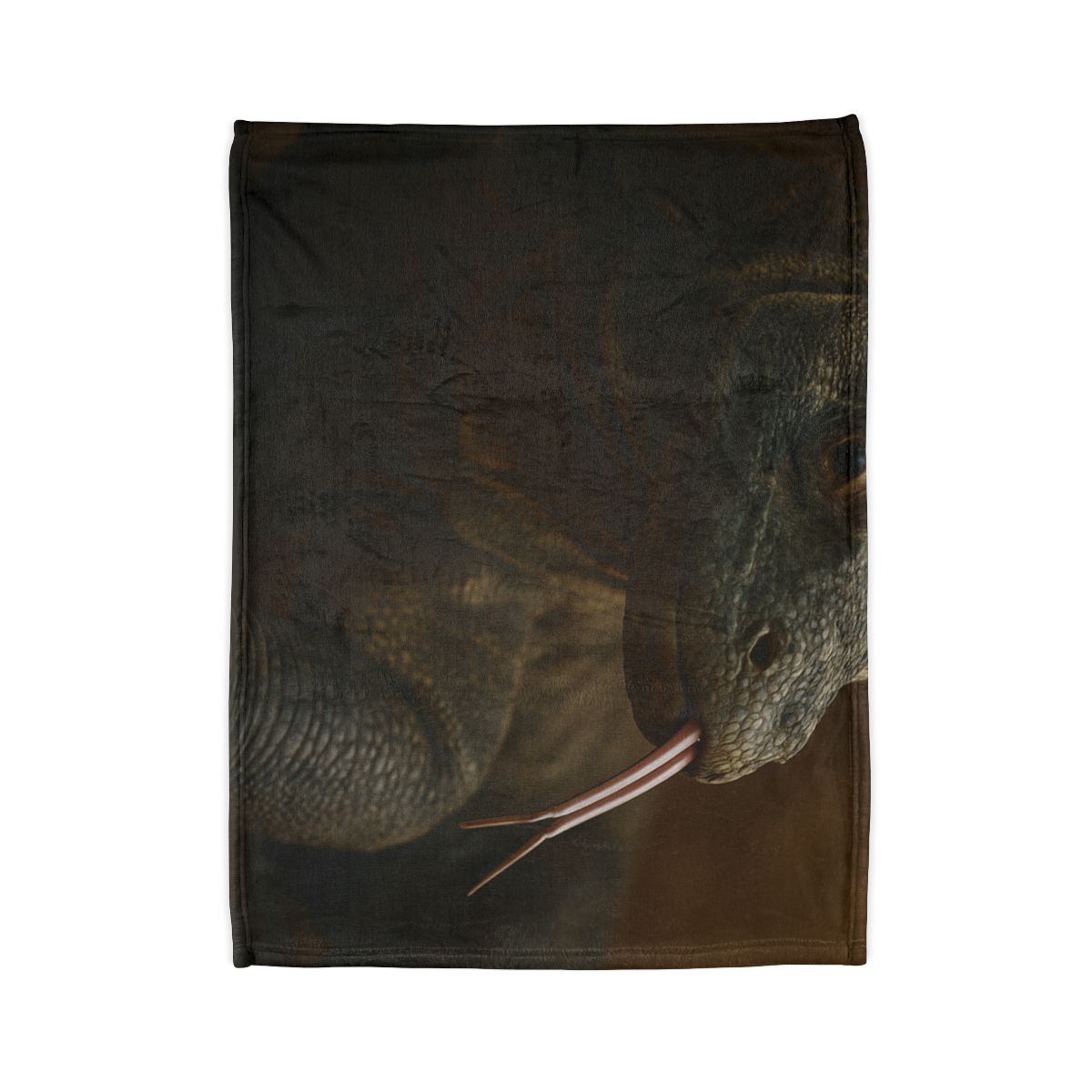 Ancient Sentinel Komodo Dragon personalized cozy blankets